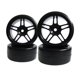 thumbnail image 1 of Conjunto de 4 neumáticos y ruedas para carretera para camión RC WPL D12 modificado. Estilo 1, 1 of 9