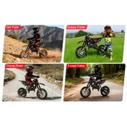 50Engine Dirt Bike for Adults & Kids, 2-Stroke Gas Powered Off-Road Motorcycle, 330LBS Capacity with Hydraulic Disc Brakes & Suspension, 25MPH Max Speed, Pull Start Mini Dirt Bike