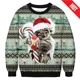 thumbnail image 5 of Suéter navideño feo de moda 2025, sudaderas con estampado divertido de perro y gato navideño, suéteres de cuello redondo para hombres y niños, 5 of 5