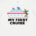 thumbnail image 4 of Inktastic My First Cruise with Cruise Ship and Palm Trees Boys or Girls Baby T-Shirt, 4 of 5