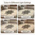 thumbnail image 7 of ODIKA 3'x5' Ultra-Soft Throw Mat, Farmhouse Boho Featuring Weathered Framing Desk Dining Under None Washable, Bare feet friendly, Easy Care Indoor rug for Bedside, Vanity, 7 of 7