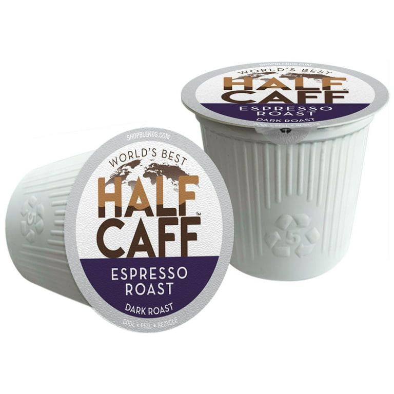 World's Best Half Caff Dark Roast Coffee Pods - 24ct