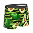 thumbnail image 3 of Bingfone Avocado Green Striped Men'S Underwear - Casual Stretch Boxer Briefs-Xx-Large, 3 of 9