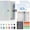 White, variant on A6 Glitter Loose-Leaf Budget Planner Book, Undated Financial Organizer Notebook with Zipper Bags & Budget Cards for Refined Financial Planning