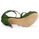 thumbnail image 5 of Sandalias con correa de tobillo y plataforma con cremallera y tacón de aguja Allegra K Verde 41, 5 of 7