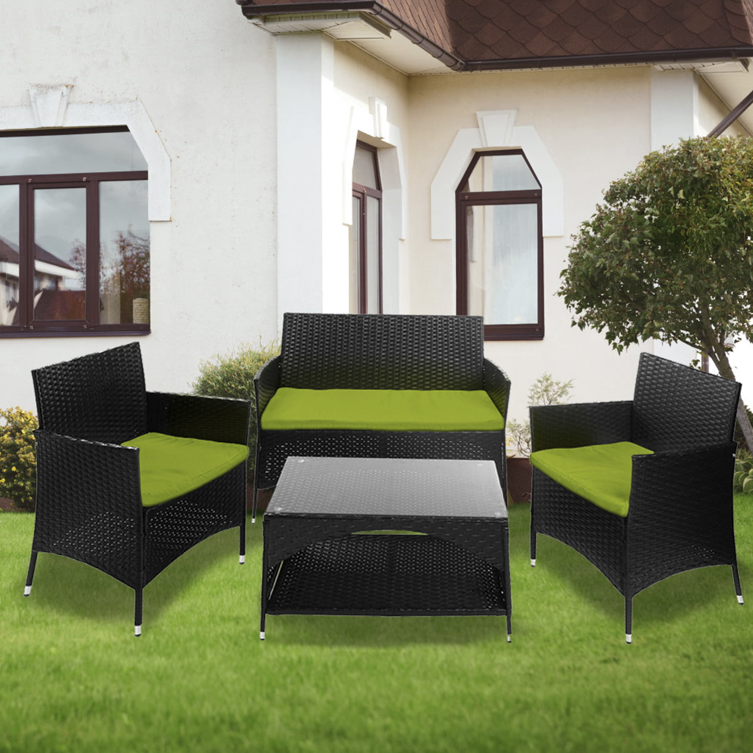 Details about   Large Garden Rattan Outdoor Furniture Cover Patio Table Chair Protection  #~ 