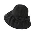 thumbnail image 5 of LEKODE Bucket Hat Umbrella Hat Straw Bucket Hat Beach Hats for Women Fishing Hat Bucket Hats for Woman Sun Hats for Women Uv Protection Black One Size, 5 of 6