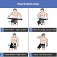 thumbnail image 4 of Men and Women Adjustable Hip Groin Stabilizer for Sciatica Pain Relief, Thigh Leg Compression Support Wrap Sleeve for Hip Joint Pain, Quad Hamstring J, 4 of 5
