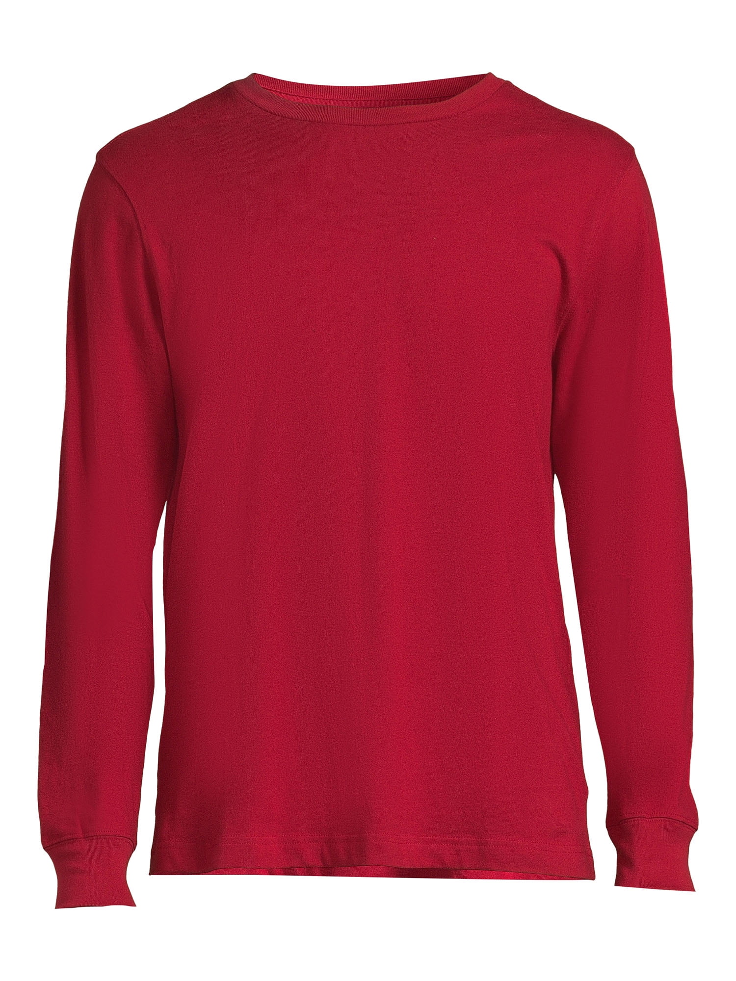 George Men's Crewneck Tee with Long Sleeves, Sizes XS-3XLT