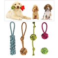thumbnail image 3 of 5 Piezas de Juguetes para Masticar Perros, de Cuerda para , Nudo de , Juguete Interactivo para , Limpieza de , Estilo 1 Colco Nudo de cuerda de mascar, 3 of 8