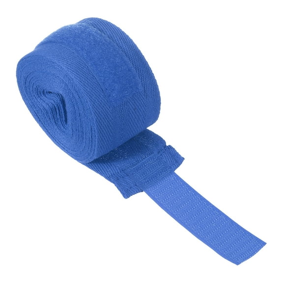 Uxcell Boxing Hand Wraps, 197 Inch Elastic Boxing Wraps Cotton Fist Mitts Wrist Straps Protection, Blue