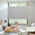 thumbnail image 4 of MiLin Top Down Bottom Up Cordless Cellular Shades No Drill Color-Matched No Tools Cellular Blinds for Windows Honeycomb Design Indoor Shades (Blackout Grey, 49 1/2" W X 60" H), 4 of 6