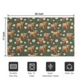 thumbnail image 5 of Green Highland Cow Daisy Pattern Door Rugs,Washable Non Slip Door Mats Indoor,Decorative Door Mats,Entry Mat Indoor for Entrance,Bedroom,Kitchen,Bathroom,17"x30", 5 of 6