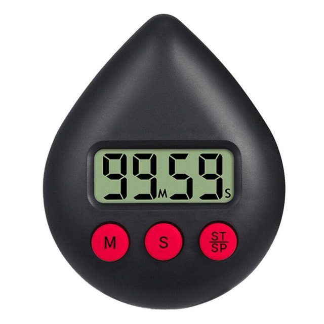 Temporizador digital de cocina Leke de 3 colores, resistente al agua y de bajo consumo.