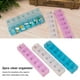 thumbnail image 5 of Pastillero portátil Injueey 2 piezas contenedor de viaje plástico reutilizable organizador Azul, 5 of 6