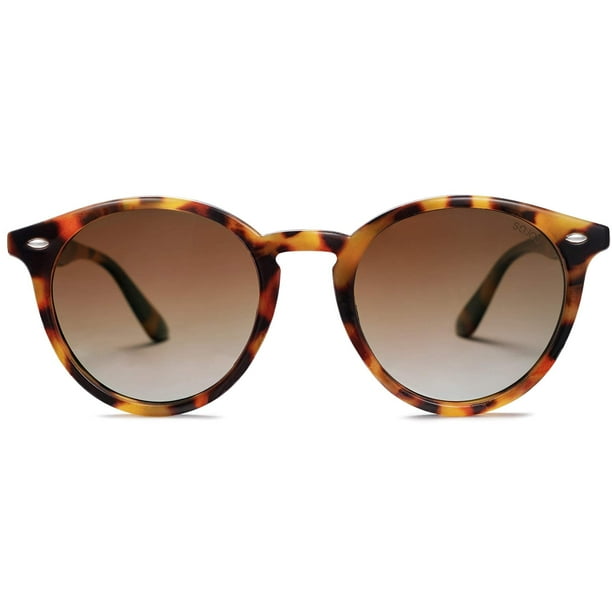 Gafas de sol SOJOS Retro Round Polarized SJ2069 para mujer/hombre