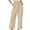 Beige, variant on Yubnlvae Women's Corduroy Shorts High Waist Summer Drawstring Casual Wide Leg Beach Pants Beige, L