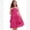 Hot Pink, variant on IBTOM CASTLE Girl Sleeveless Ruffle Formal Wedding Tiered Tulle Dress Teen Pageant Birthday Homecoming Prom Outfits Junior Graduation Dress 9-10 Years Pink