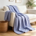 thumbnail image 3 of 6 Layer Muslin Cotton Summer Throw Blanket 120x150cm, Lightweight Breathable Nap Blanket for Kids Adults Bed Couch Travel, 3 of 6