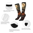 thumbnail image 2 of Bixox Banana Leaf Meditating Gorilla Patterned Men's and Women's Knee Socks High Socks Outdoor Sports Socks, 2 of 5