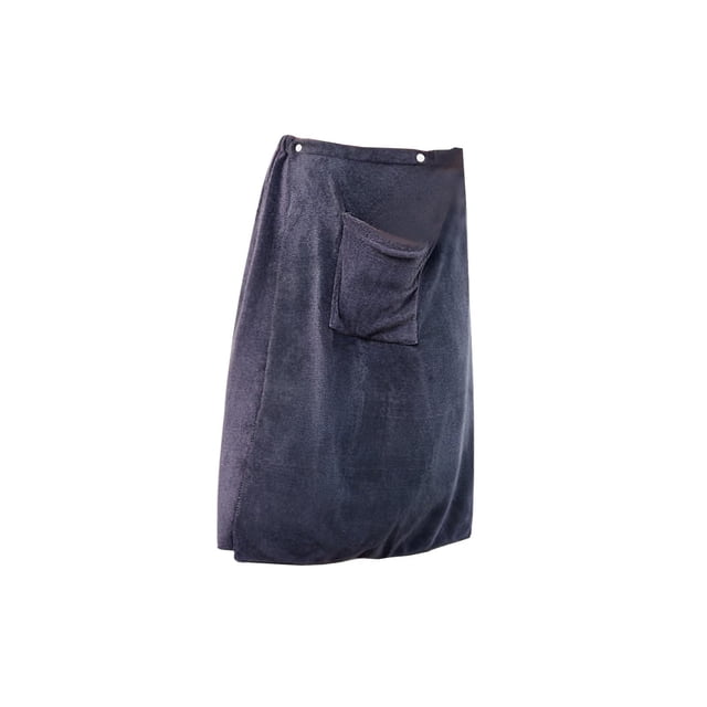 Toalla de baño de microfibra para hombre, toalla envolvente, secado rápido, 70 cm x 140 cm, cómoda gris
