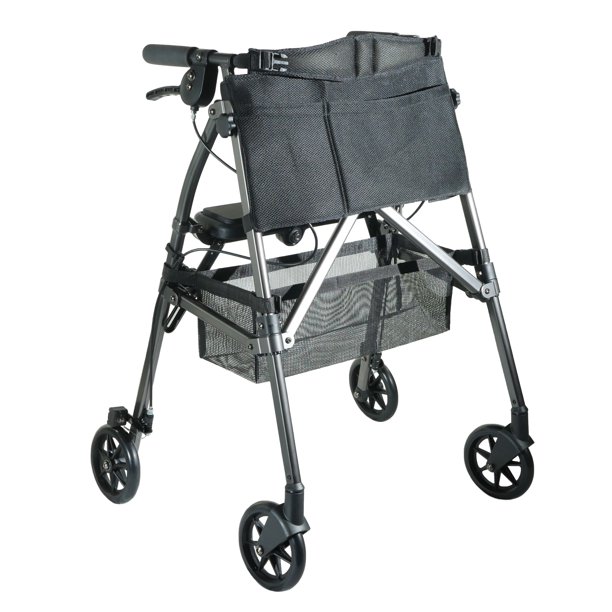 Stander EZ FoldNGo Rolling Walker For Seniors, Lightweight 4Wheel