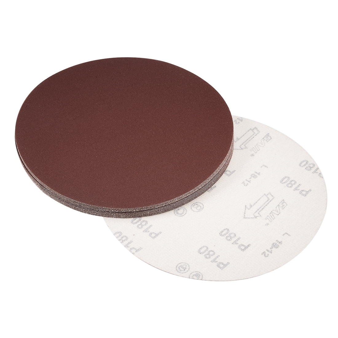 50 Disques Abranet 9 Pouces Ponçage – Grain 180, Accroche Velcro, Oxyde D'aluminium – Uxcell