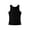 Black, variant on Tank Tops Men Style Form Fitting Stretch Patchwork Fitness Crew Neck Sleeveless Vest Black Shirt M