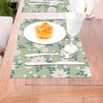 thumbnail image 5 of XMXT 6 Pcs Woven Placemats, Warm Daisy Print Stain Resistant Anti-Skid Placemat for Kitchen Table, 12 x 18 inches, 5 of 6