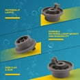 thumbnail image 5 of Dishwasher Lower Bottom Basket Wheels Compatible for & 165314 Dishwasher Spare Parts Lower Rollers, 5 of 9