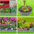thumbnail image 7 of FRTDNE Garden Border Edging, 5.3 in x 13.6 in, Gray Plastic, 30 Count, 7 of 7
