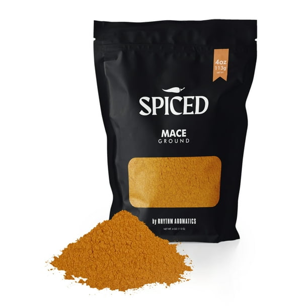 SPICED Ground Mace, 4 Oz of Pulverized Mace in Closable Bag for Cooking