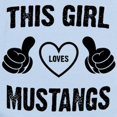 thumbnail image 2 of CafePress - THIS GIRL LOVES MUSTANGS Body Suit - Baby Light Bodysuit, Size Newborn - 24 Months, 2 of 4