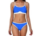 thumbnail image 1 of Bikini de Cintura Alta Bikini Deportivo de Mujer con Correas de Hombro Ajustables Traje de Baño de Alto Soporte Totalmente Cubierto, 1 of 7