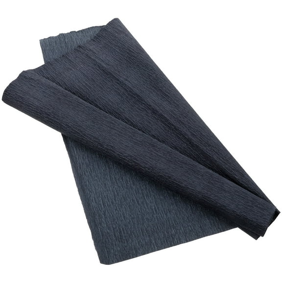 HOMEMAXS  Italian Stretch Crepe Paper Tissue Folds Bridal Office Bride Black