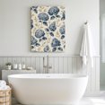 thumbnail image 6 of Canvas Wall Art, Navy Blue Hydrangea Floral Framed Canvas Prints for Bathroom Hallway, Vintage Botanical Small Gallery Wrapped Wall Decor for Home Office, Gifts, 8"x10" Ship Next Day, 6 of 9
