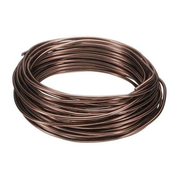 Uxcell Bonsai Wire Anodized Aluminum Training Wire 2.5mm 33ft Brown