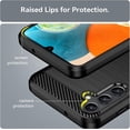 thumbnail image 6 of for Samsung Galaxy A14 5G case,Galaxy A14 case with HD Screen Protector,Fashion Shock-Absorption Flexible TPU Bumper Soft Rubber Protective Phone Case Cove for Samsung Galaxy A14 5G, Black, 6 of 9