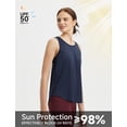 thumbnail image 4 of BALEAF Women's Workout Tops Racerback Sleeveless Running Athletic Tank Tops Quick Dry Shirts for Sports GYM Exercise Navy Blue M, 4 of 7