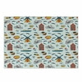 thumbnail image 1 of Colorful Cutting Board, Famous Dutch Motifs Pattern Illustration Designed on Plain Backdrop, Decorative Tempered Glass Cutting and Serving Board, in 3 Sizes, by Ambesonne, 1 of 2