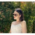 thumbnail image 2 of Polarized Women Square Sunglasses Sparkling Composite Shiny Frame, 2 of 6