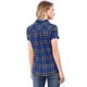 thumbnail image 5 of CamiDe Cuadros Estilo Western De Algodón Clásico Con Botones PaMujer Azul M, 5 of 6
