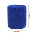 thumbnail image 3 of 6Pcs Cotton Sports Wristbands, Hand Protection Sweatbands for Athletic Workout, Breathable Moisture Wicking Bands, Ideal for Exercise, Blue, 3 of 4
