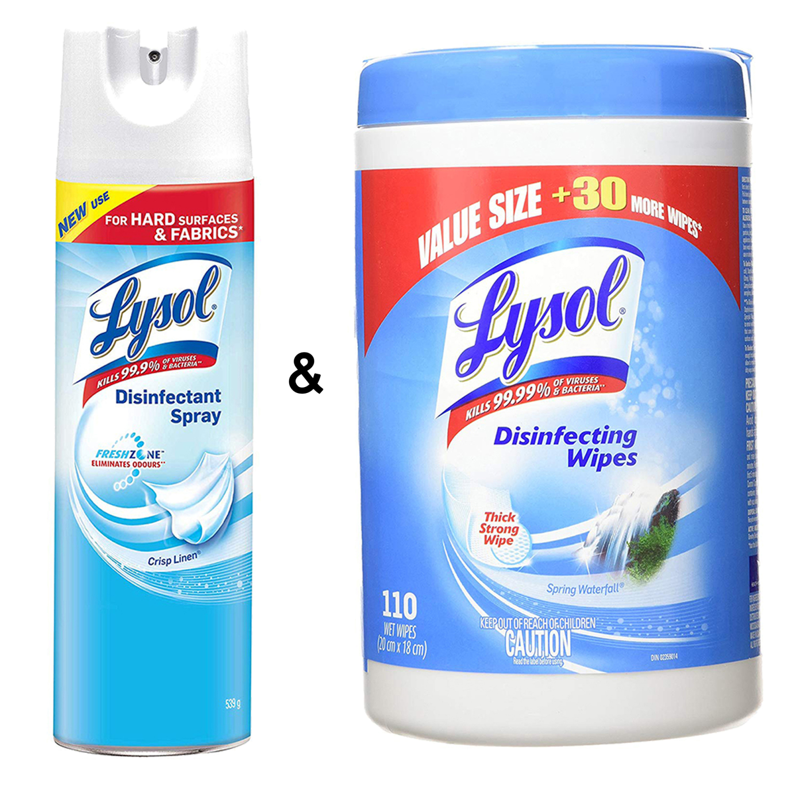 Lysol Disinfectant Spray, Crisp Linen, 539g, Disinfect and Eliminate