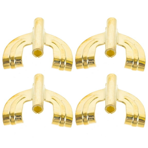 LEORX 4Pcs Metal Drum Hook Golden Drum Accessories for Sturdy Performance