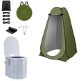thumbnail image 1 of Kit de Baño Portátil con Carpa de Privacidad Plegable para Camping, 1 of 9
