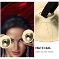 thumbnail image 3 of Phenofice 1 Pair Dancing Percussion Instruments Finger Cymbals with Copper and Nylon for Musical Performance, 3 of 8