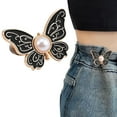 thumbnail image 3 of Summercome Pant Waist Tightener Butterfly Buttons Pins for Loose Jeans, 2025 New Adjustable Waist Buckle Extender Set Pants Clips for Waist, No Sewing for Jeans, Pants, Skirts (White), 3 of 6
