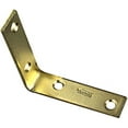 thumbnail image 2 of National Hardware 3 in. H X 0.75 in. W X 0.11 in. D Brass-Plated Steel Inside Corner Brace, 2 of 4