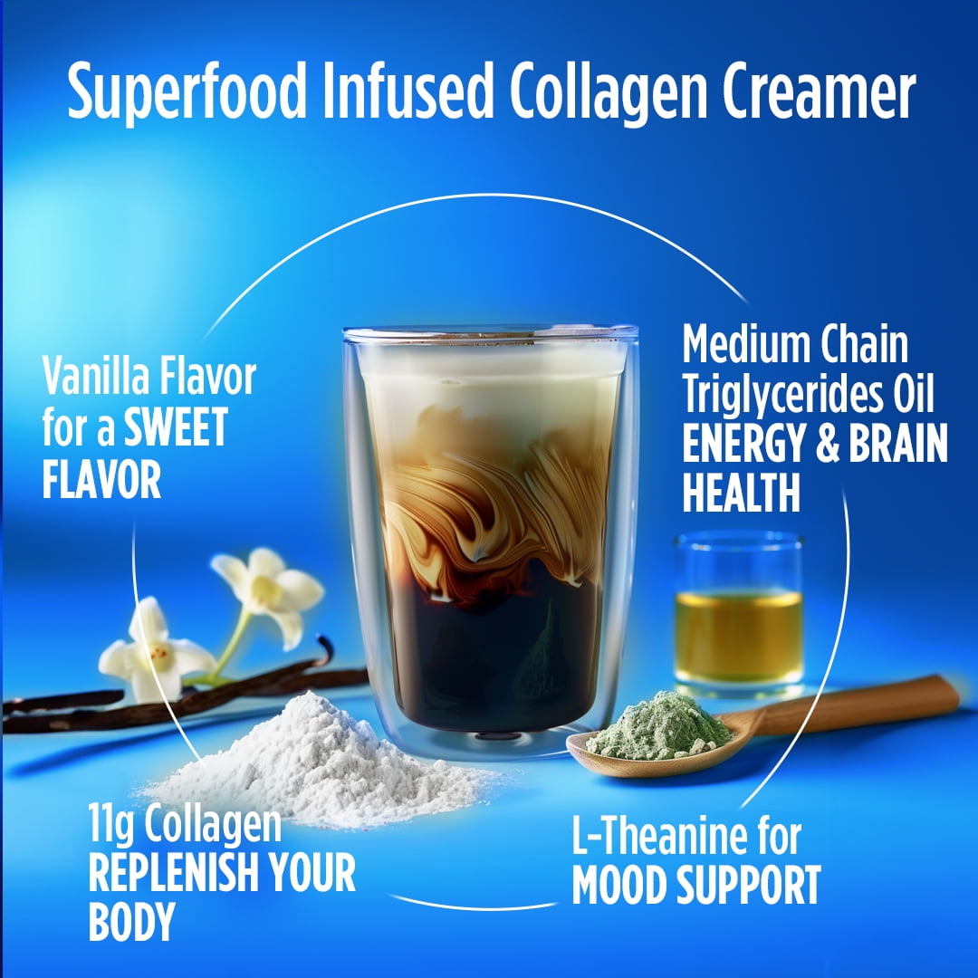 VitaCup Keto Collagen Coffee Creamer Vanilla, 10 oz